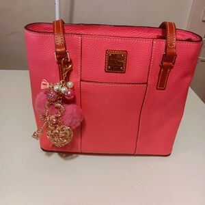 Dooney & Bourke Pink Tote with Leather Accents